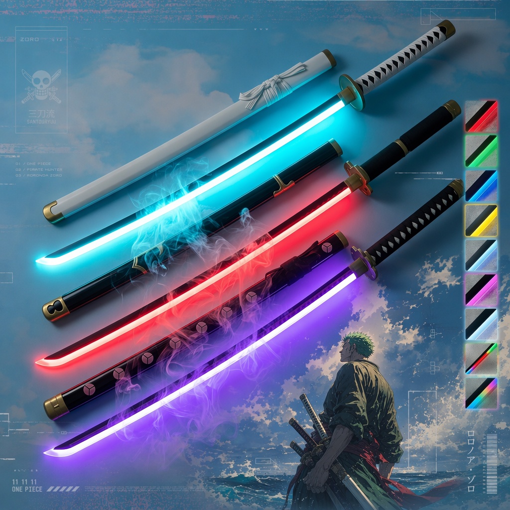 Anime Cosplay Katana - 40인치 원피스 로로노아 조로 카타나 애니메이션