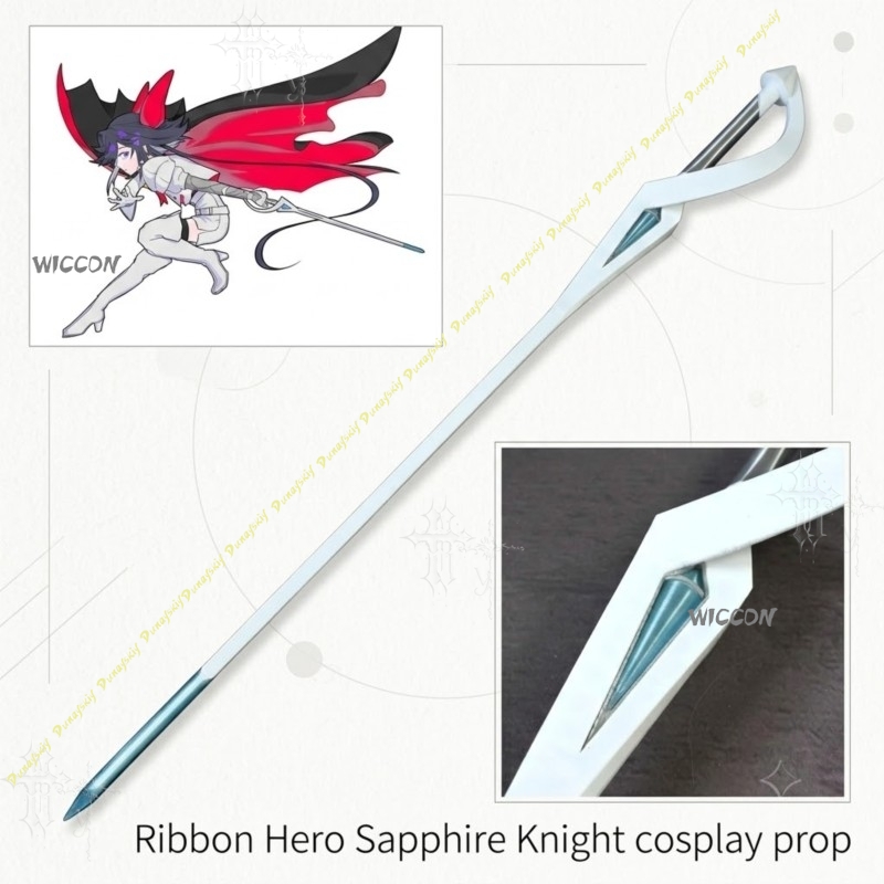 Anime Cosplay Photoshoot - 사파이어 나이트 코스프레 소품 리본 히어로