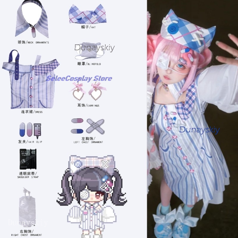Anime Cosplay Outfit Ideas - 크리스마스 코스프레 인피니티 니키 코스튬 가발