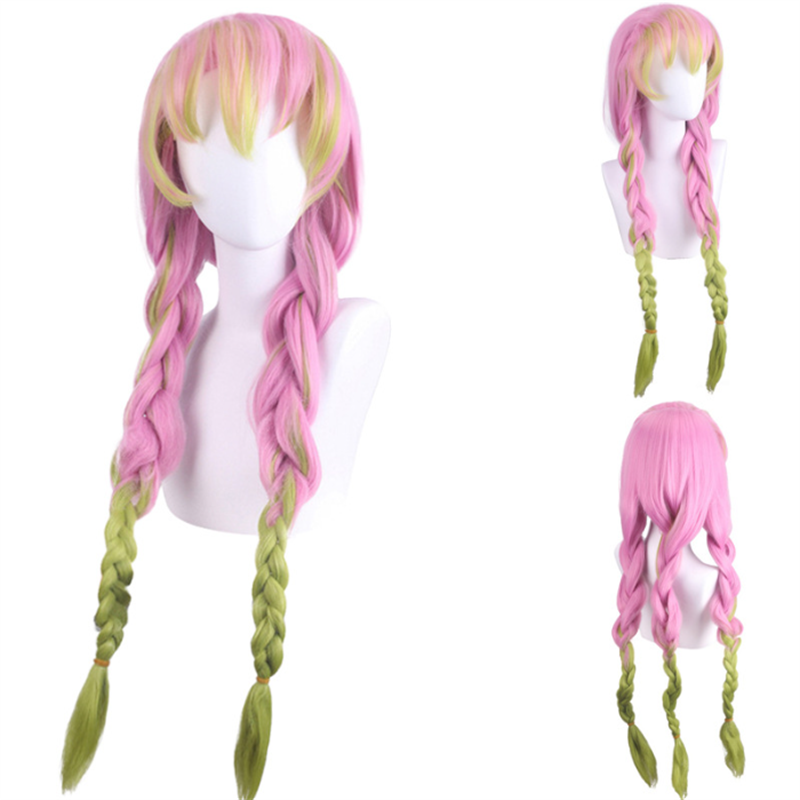 Anime Cosplay Realistic - 할로윈 귀멸의 칼날 코스프레 가발 카마도