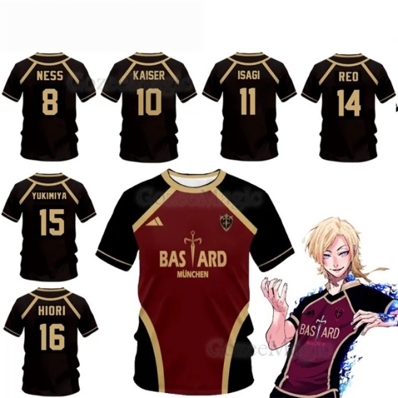 Quick Anime Cosplay - 남성용 속건 통기성 3D 프린트 스포츠