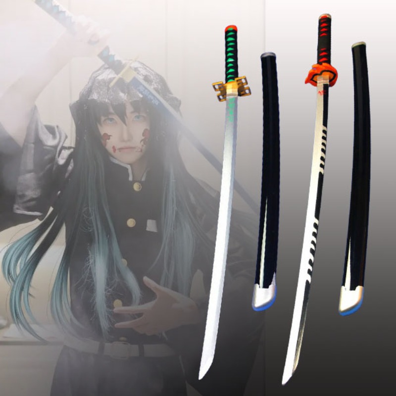 Anime Cosplay Katana - 41in/104cm 악마 슬레이어 Katana 애니메이션 닌자