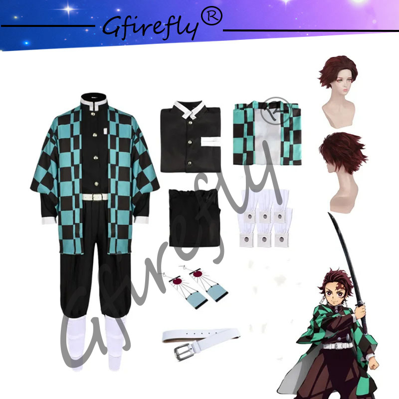 카마도 탄지로 코스프레 코스튬, 카타나 검 소품 마스크 - Anime Cosplay Katana 리뷰 및 가격