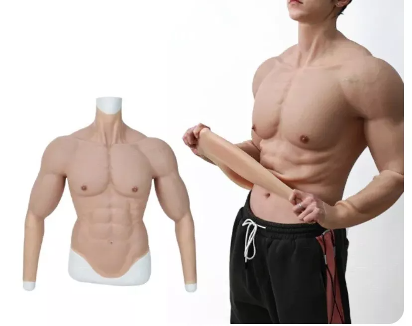 마초 실리콘 근육 수트, 팔과 복부 근육이 사실적인 가 - Anime Cosplay Realistic 리뷰 및 가격