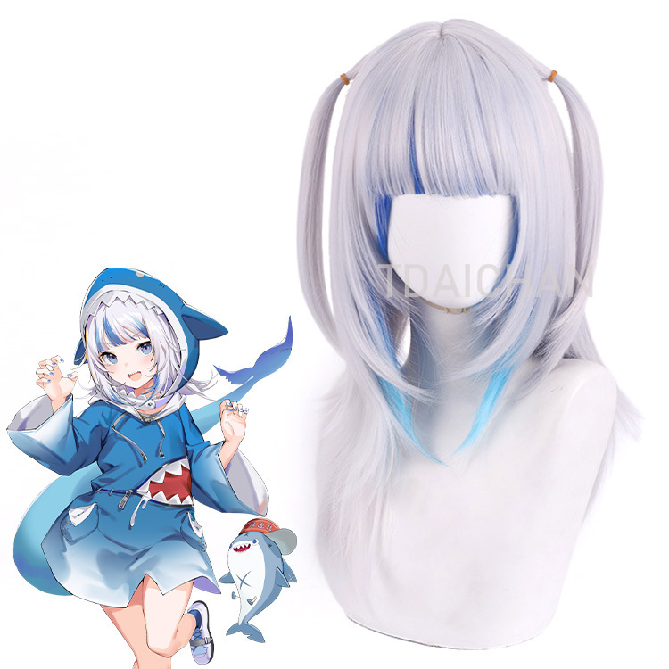 2025 가우르 구라 코스프레 가발 화이트 블루 그라데 - Anime Cosplay Event 2025 리뷰 및 가격