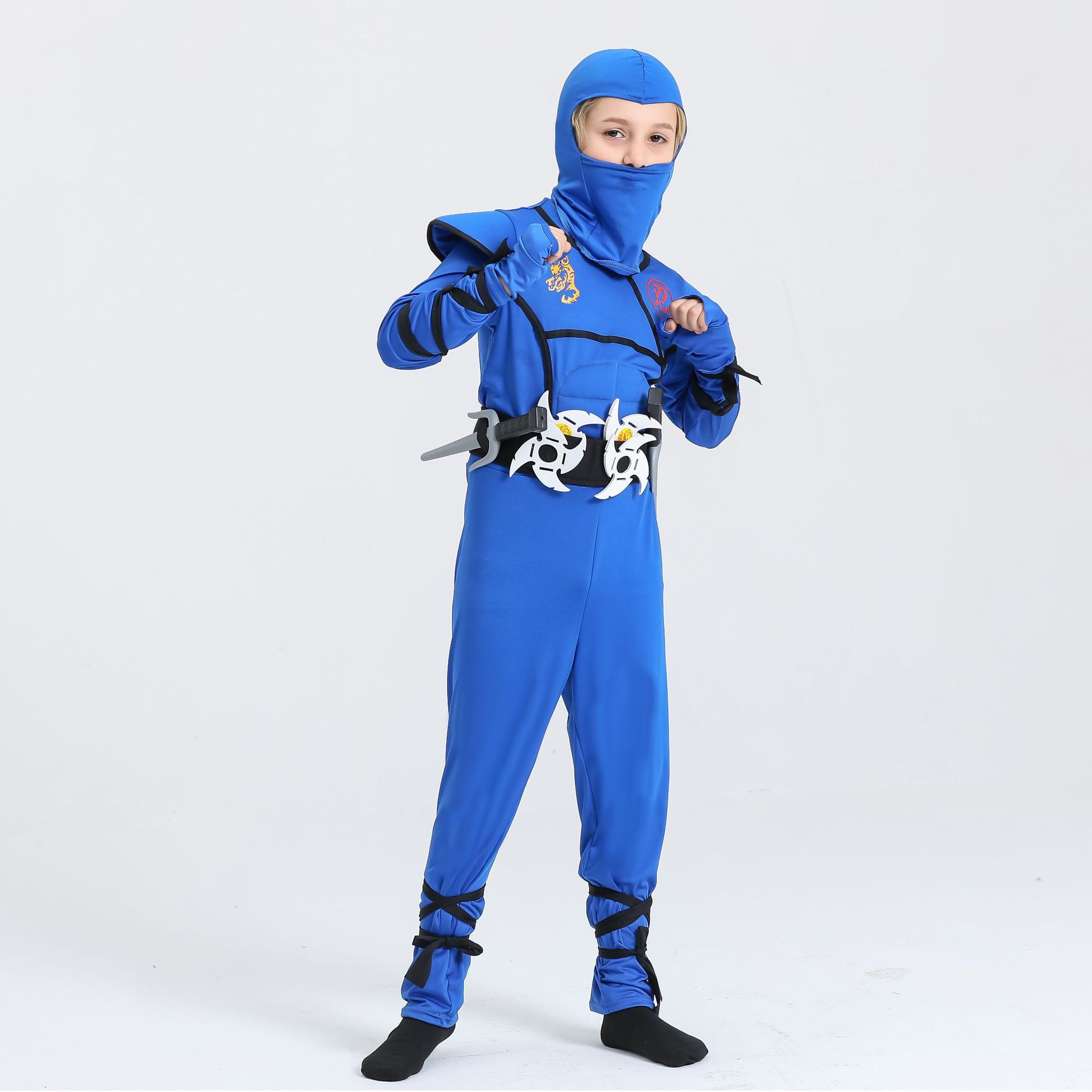액세서리가 포함된 소년용 닌자 의상, 디럭스 어린이 쿵 - Anime Cosplay Outfit Ideas 리뷰 및 가격