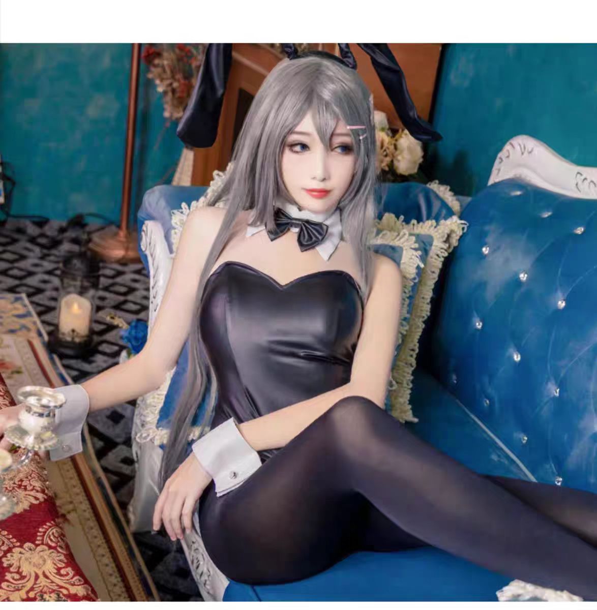 섹시한 버니걸 사쿠라지마 마이 코스프레 의상 점프수트  - Anime Cosplay Girl 리뷰 및 가격