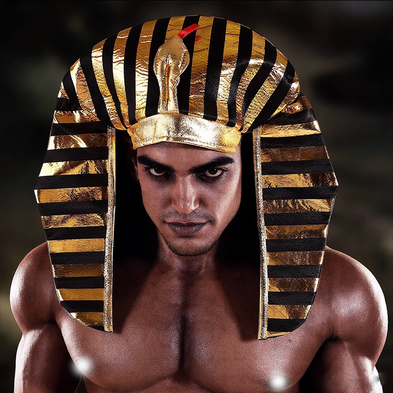 이집트 파라오 모자 금색 의상 헤드웨어 할로윈 부활절  - Egypt Cosplay Anime 리뷰 및 가격
