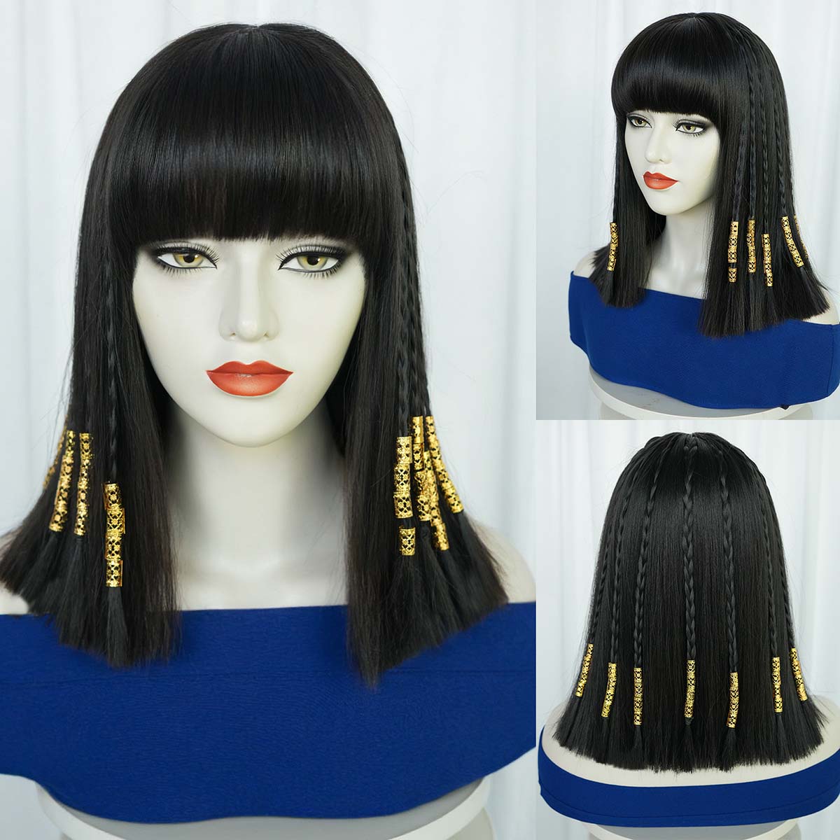 패션 가발 여성 할로윈 의상 소품 이집트 클레오 파트라 - Egypt Cosplay Anime 리뷰 및 가격
