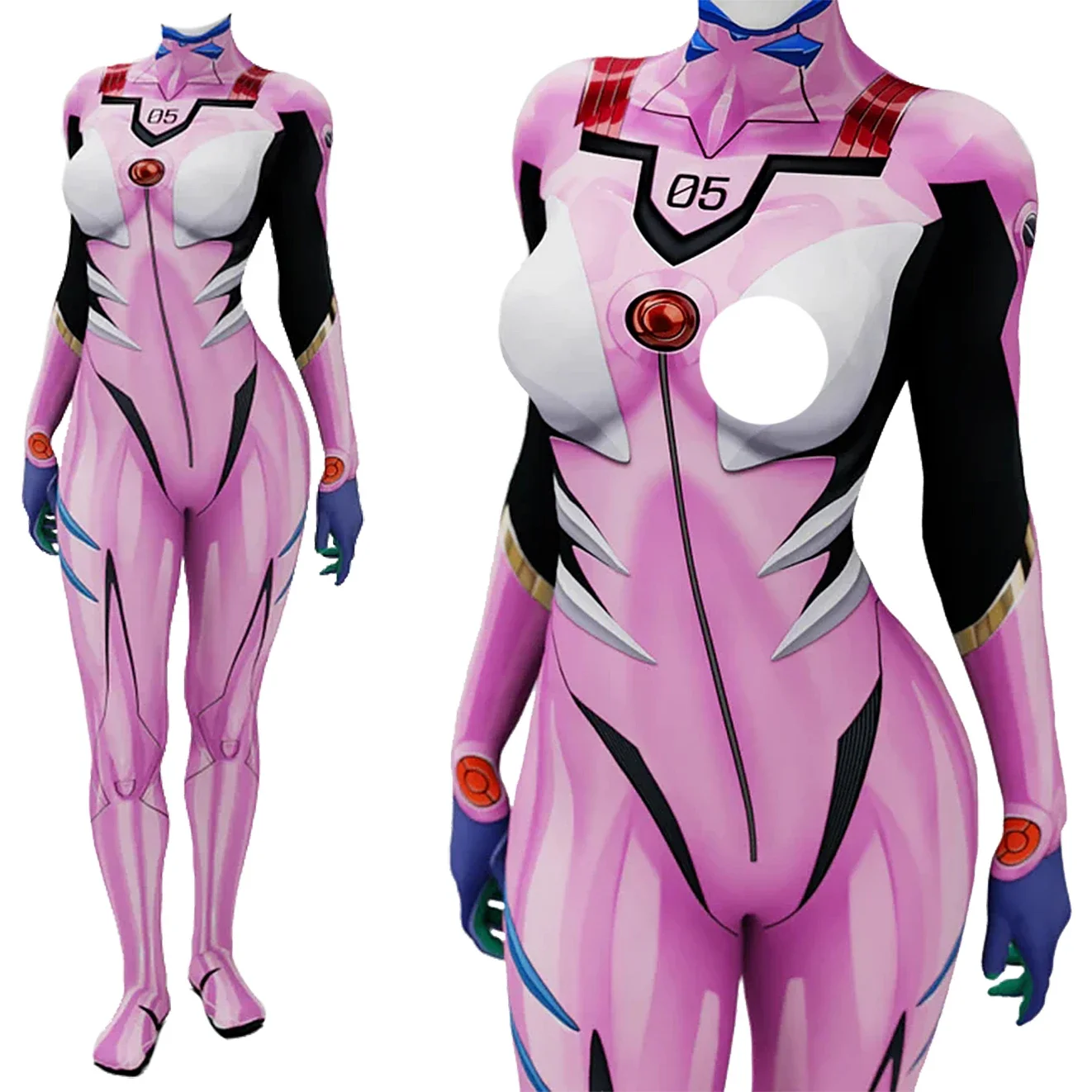 애니메이션 EVA 05 마키나미 코스프레 의상 슈퍼히어 - Anime Cosplay Girl 리뷰 및 가격