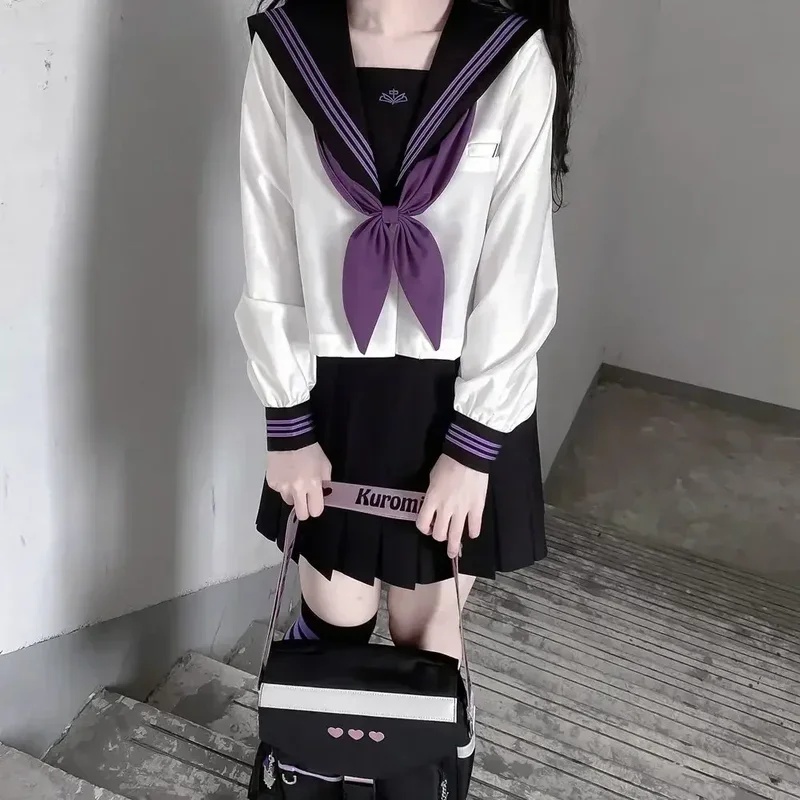 2026 고등학교 여학생 일본 세이후쿠 선원복 보라색  - Anime Cosplay Korean Girl 리뷰 및 가격