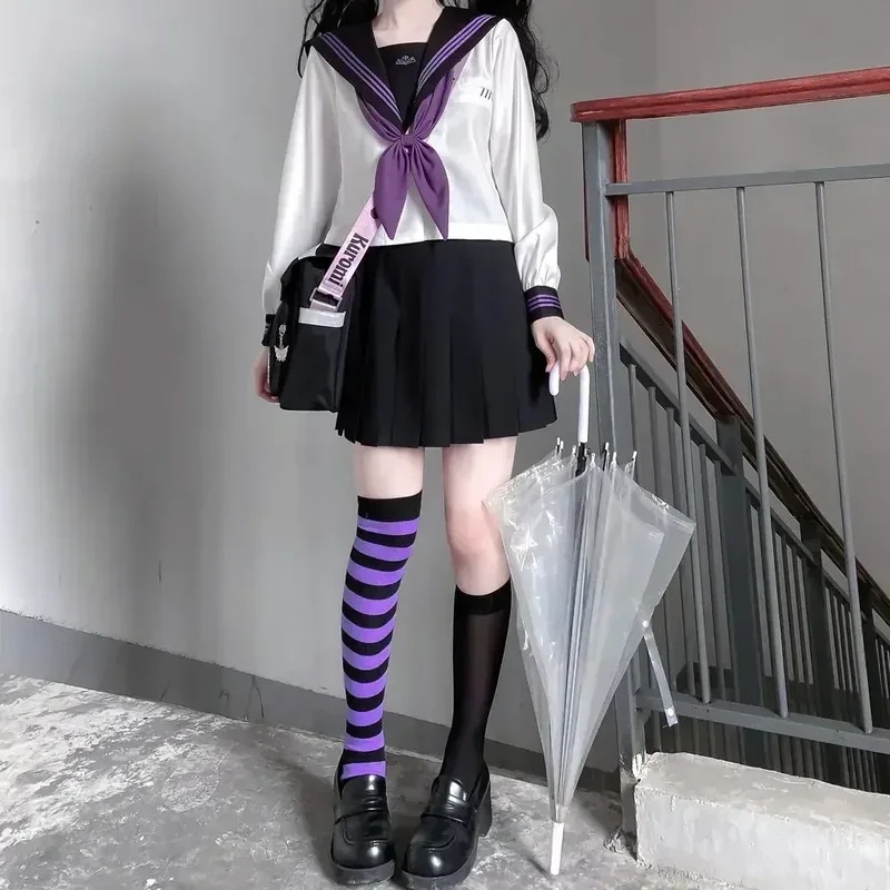 2026 고등학교 여학생 일본 세이후쿠 선원복 보라색  - Anime Cosplay Korean Girl 리뷰 및 가격