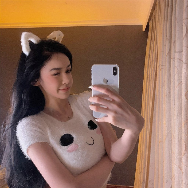 귀여운 모피 새끼 고양이 귀 헤어 밴드 플러시 고양이  - Anime Cosplay Korean Girl 리뷰 및 가격