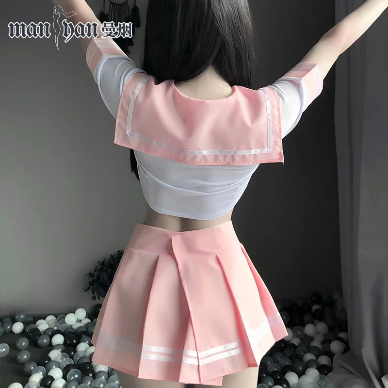 2026 한국 짧은 셔츠 주름 치마 이국적인 선원 소녀 - Anime Cosplay Korean Girl 리뷰 및 가격