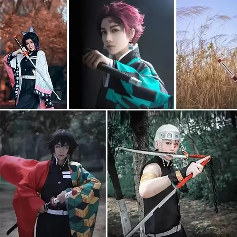 41in/104cm 악마 슬레이어 Katana 애니메이 - Anime Cosplay Katana 리뷰 및 가격
