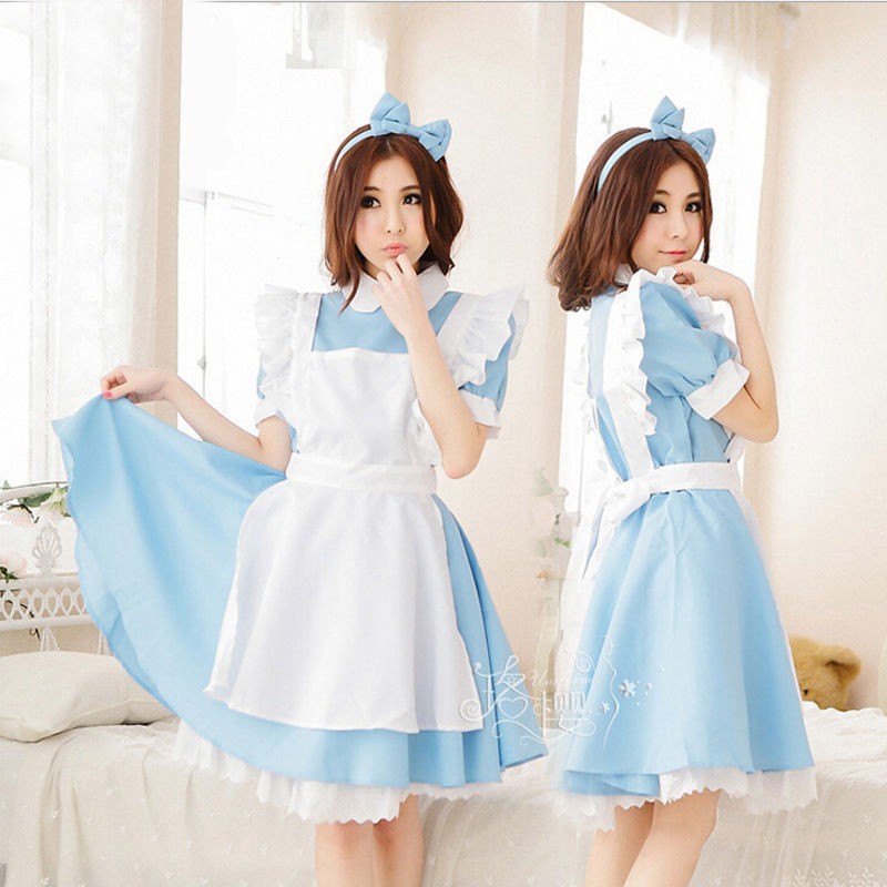 코스프레 의상 여성 로리타 드레스 메이드 앞치마 판타지 - Asian Cosplay Anime 리뷰 및 가격