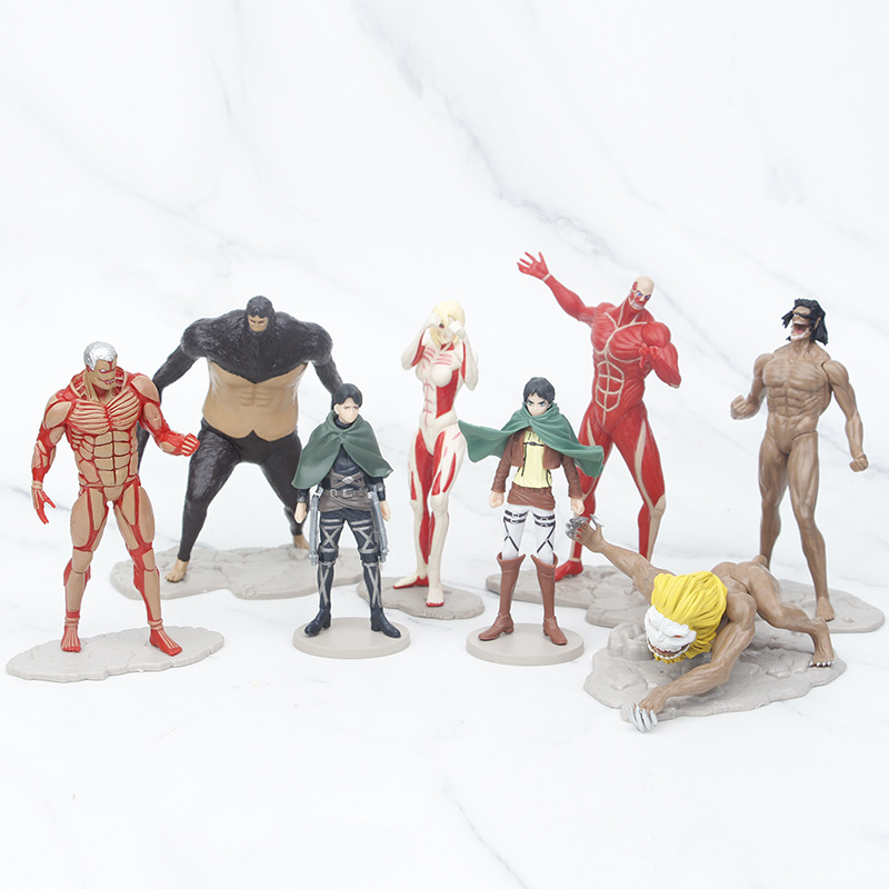타이탄 애니메이션 피규어에 대한 8pcs 공격 기갑 거 - Kotobukiya Artfx 리뷰 및 가격